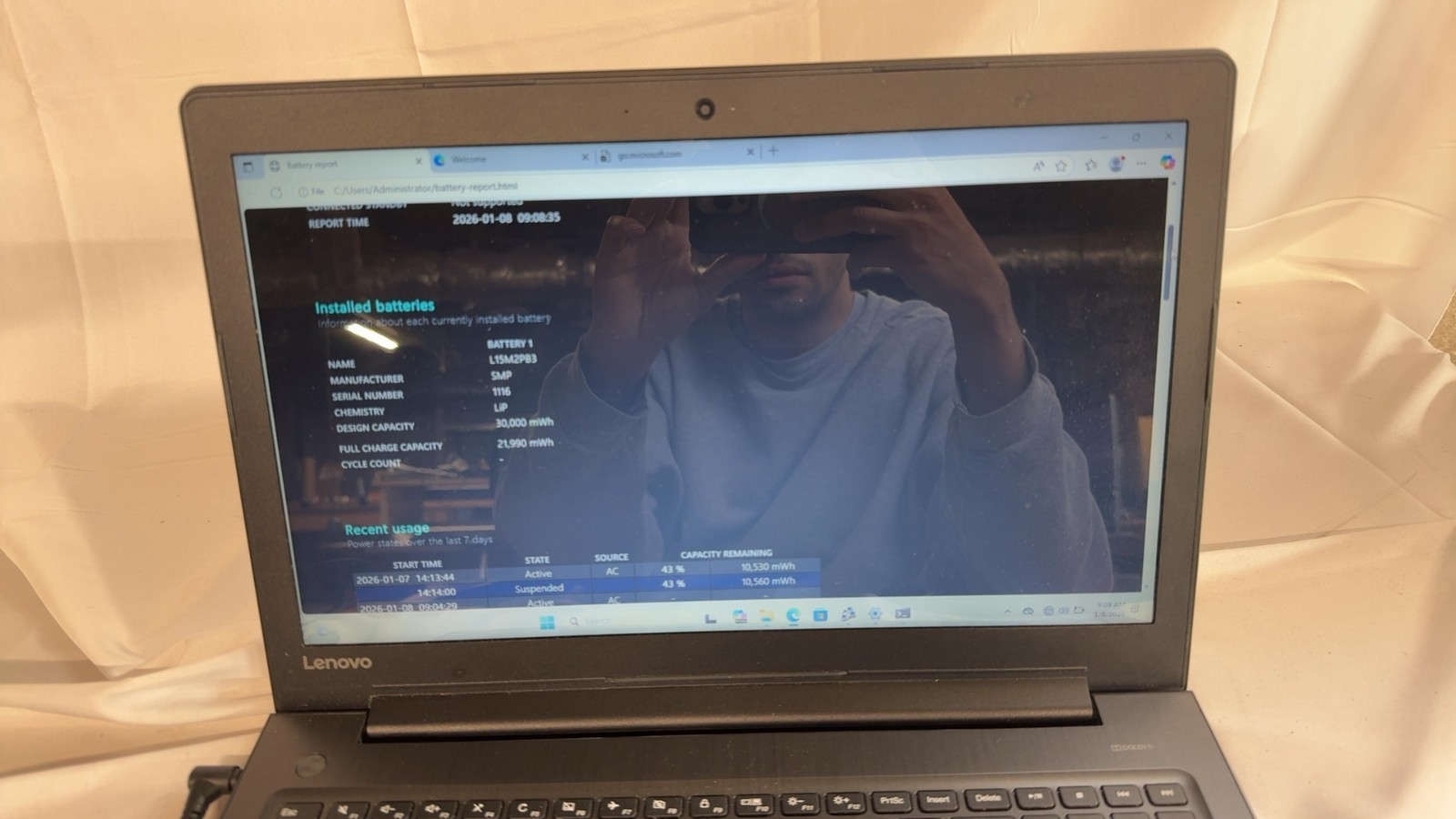 Lenovo Ideapad 310-15ikb 80TV i7-7500U 2.7GHz 8GB 128GB SSD Win 11 Pro