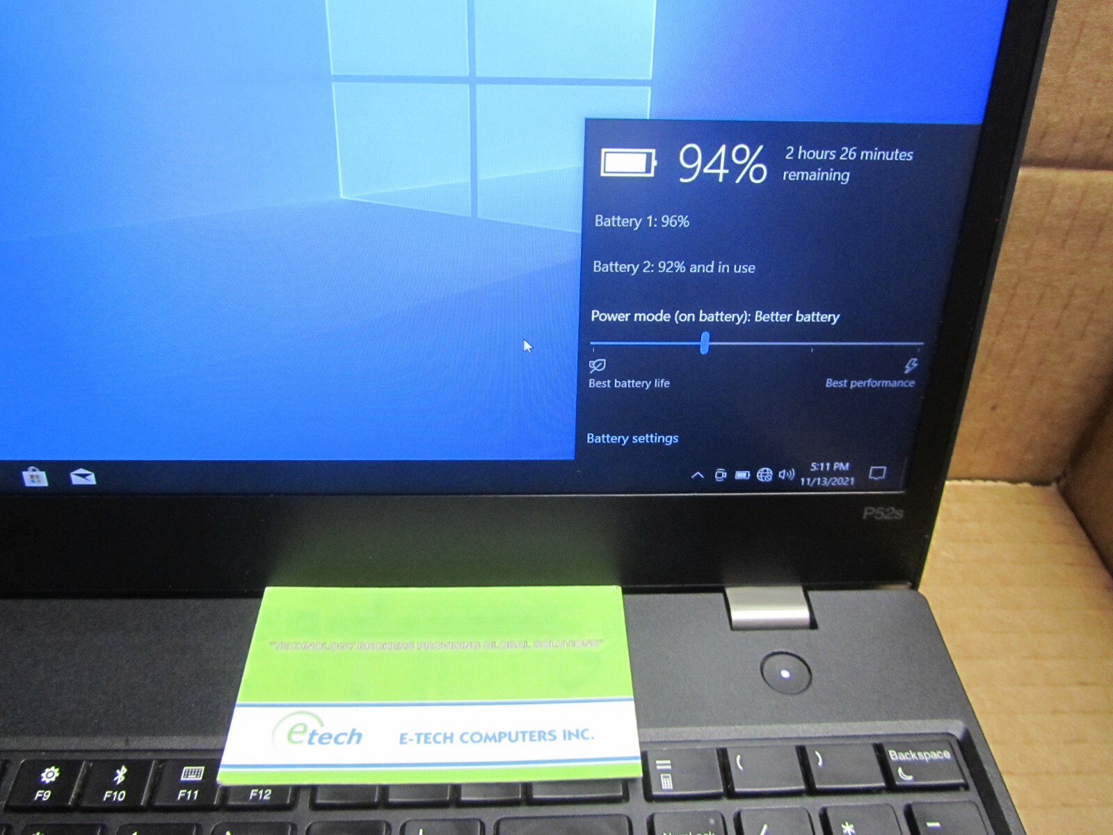 nice 20LCS0W702- ThinkPad P52s i7-8650U 16GB 512GB SSD 15.6 FHD QUADRO M520 2GB
