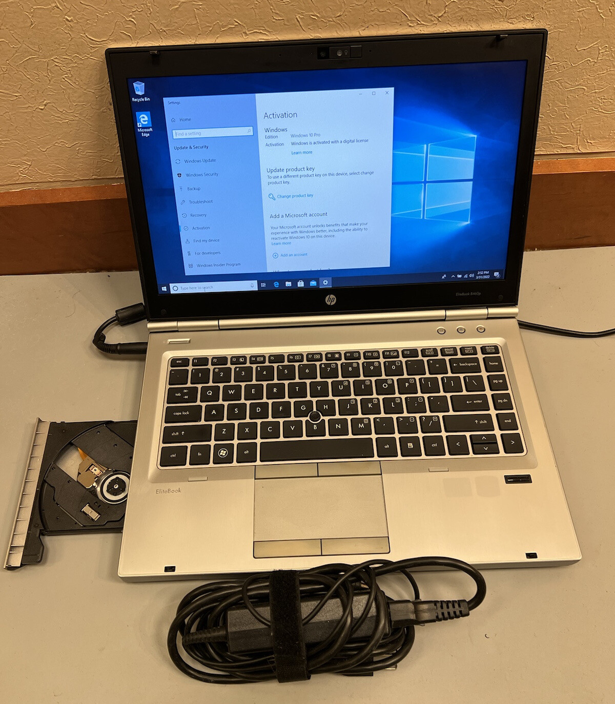 HP Elitebook 8460p Core i5-2520M 2.50GHz 8GB RAM 160GB SSD WEBCAM BLUETOOTH