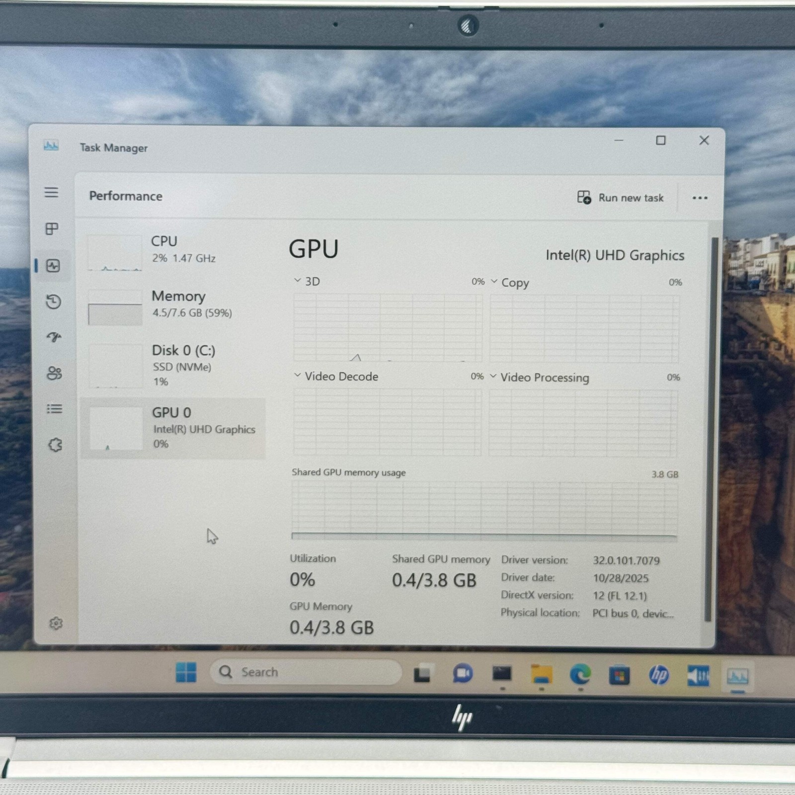HP EliteBook 640 G10 14″ Core i5 13th Gen 8GB 256GB Silver Used