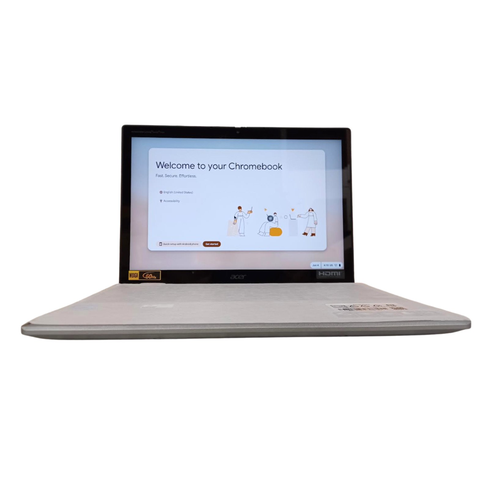 Acer Chromebook Spin 312 12.2 WUXGA i3-N305 8GB RAM 128GB eMMC Chrome OS, Silver