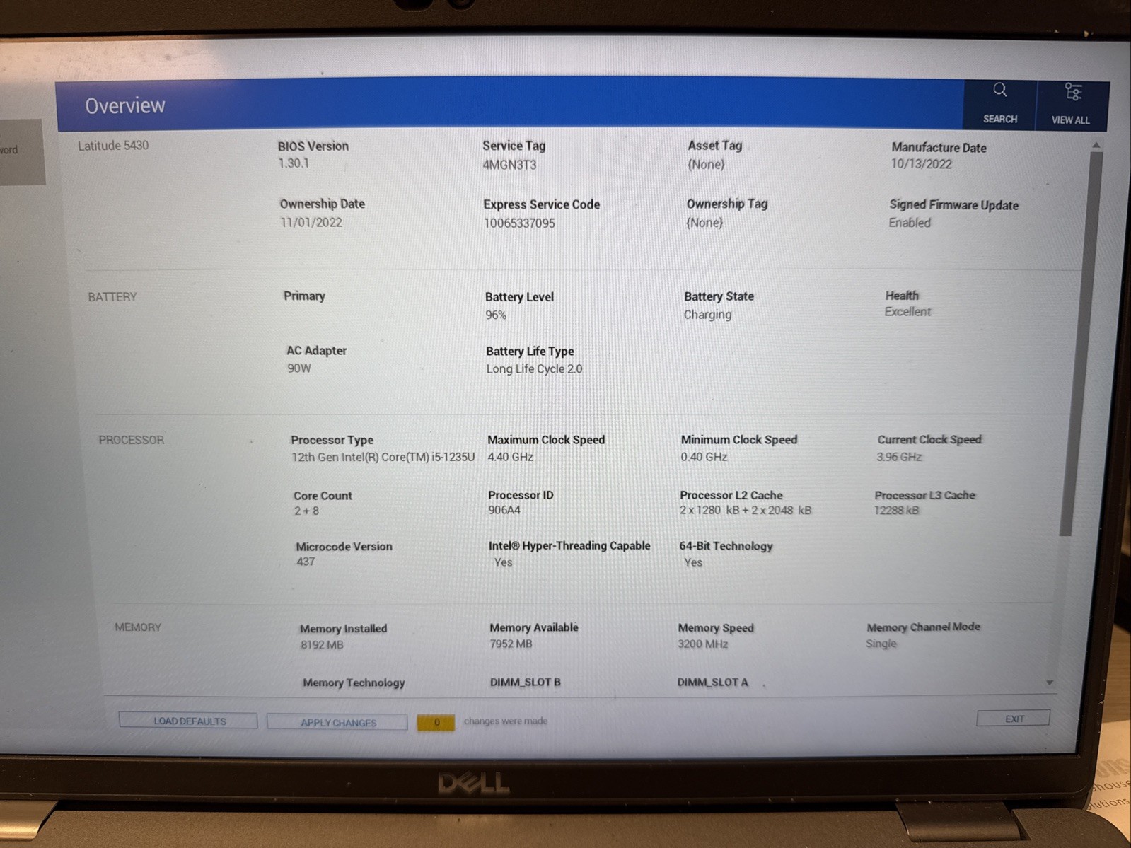 Dell Latitude 5430 14” Laptop – Intel Core i5-1235U – 8GB RAM