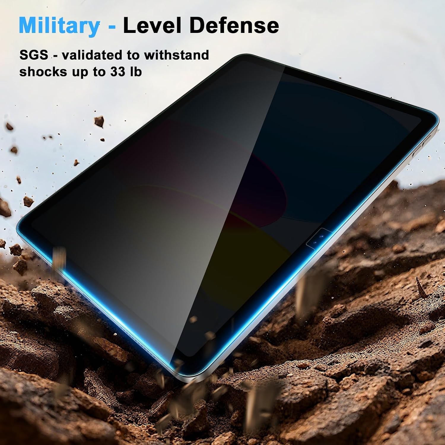 Privacy Screen Protector for iPad 11th Generation (A16) 2025/10th Gen 2022