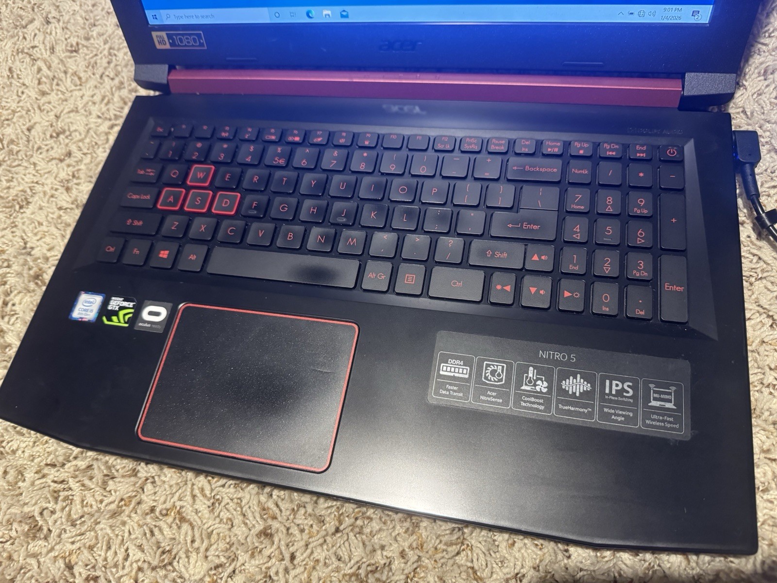Acer Nitro 5 AN515-53-55G9 15.6″ i5-8300H 8GB 256GB SSD GTX 1050 Ti PC1111930