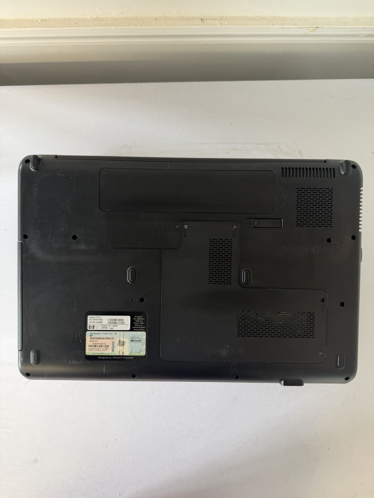 HP Notebook G71-34OUS Laptop – Intel Duo – RAM 4 GB – No Storage – Read Des