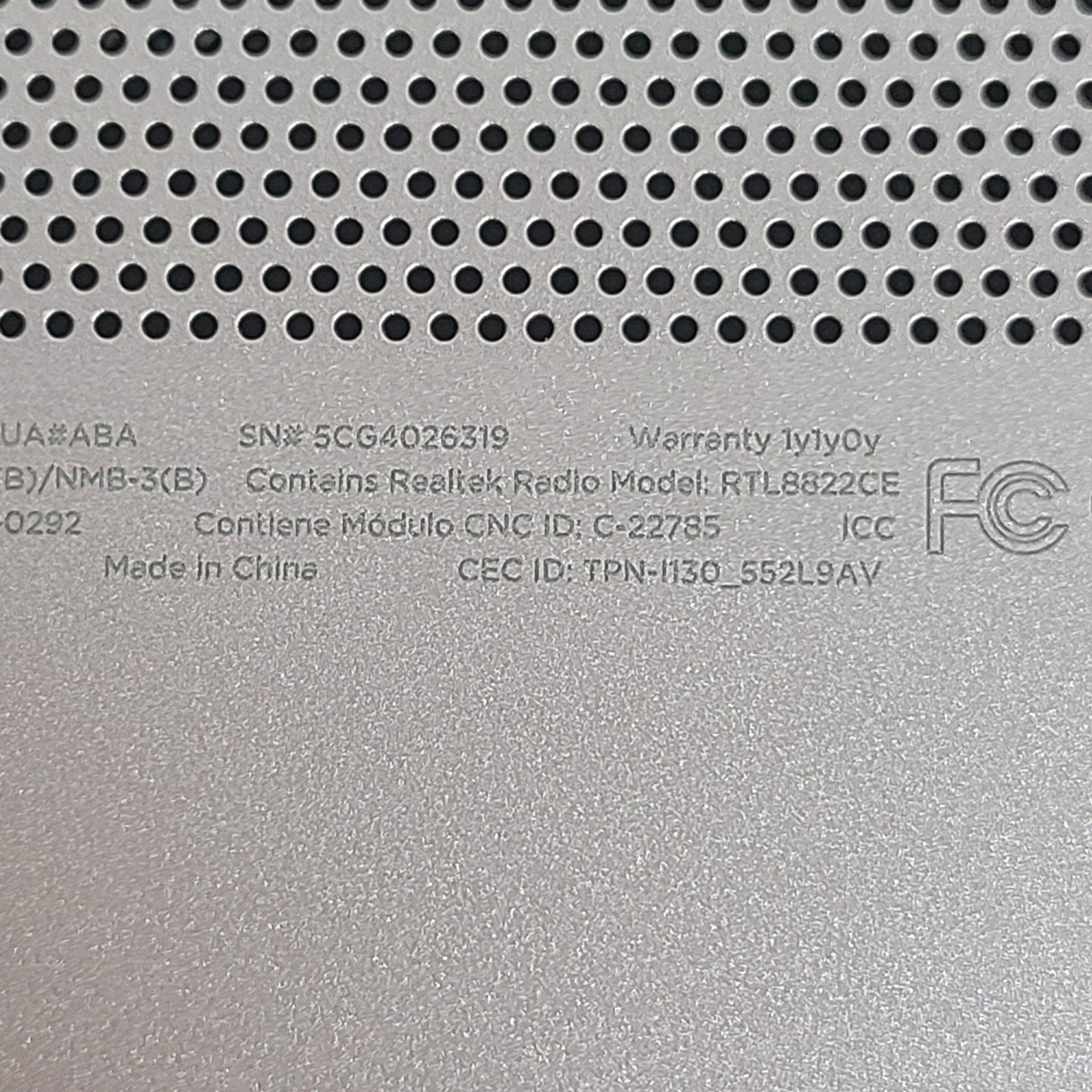 HP Laptop 14-CF2112WM Celeron N4120 1.10Ghz 4GB RAM 64GB SD