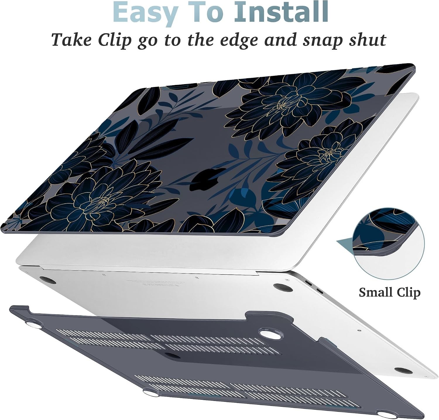 Compatible with MacBook Air 13 inch Case, Plastic Hard Shell with Keyboard Cover