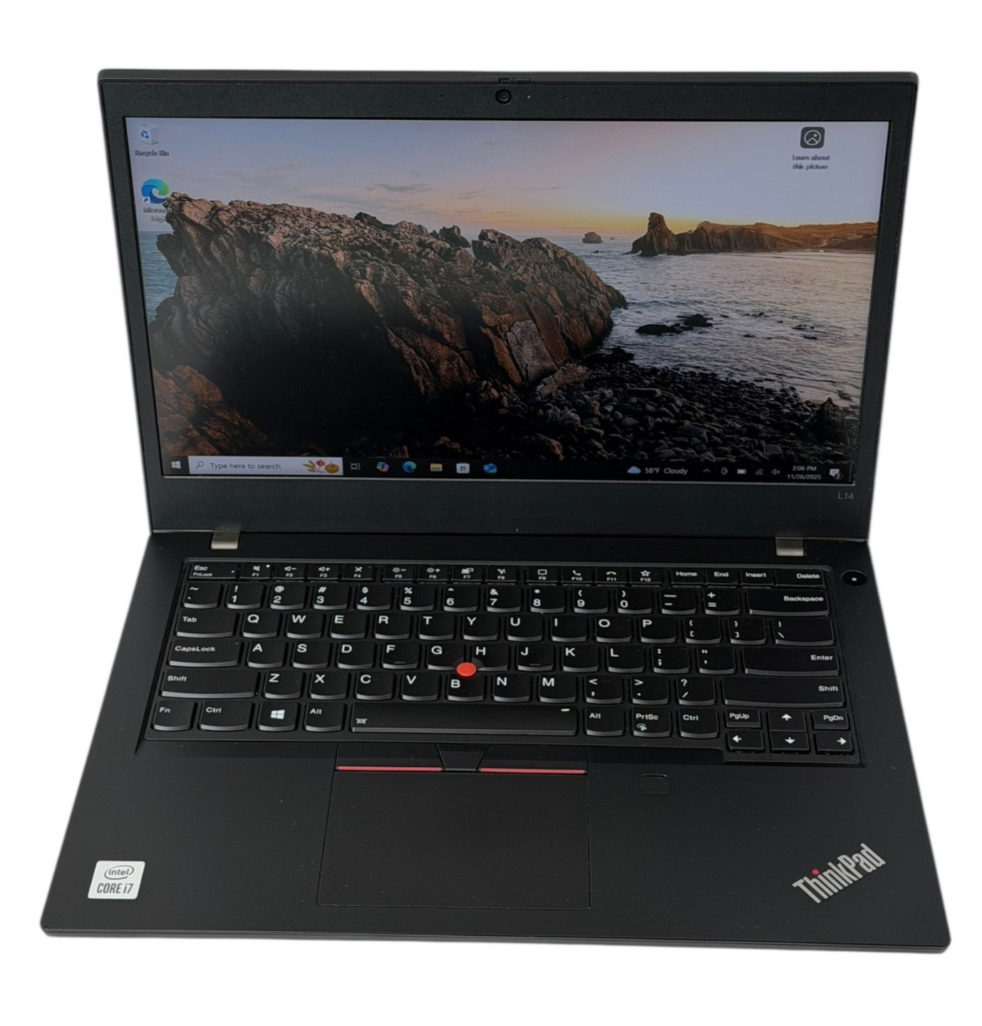 Lenovo ThinkPad L14 Core i7 10510U 16GB RAM 512GB SSD Win 11 Pro Touchscreeen