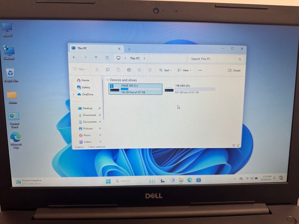 DELL INSPIRON 10TH GEN. 16GB RAM 256GB SSD 1TB HDD