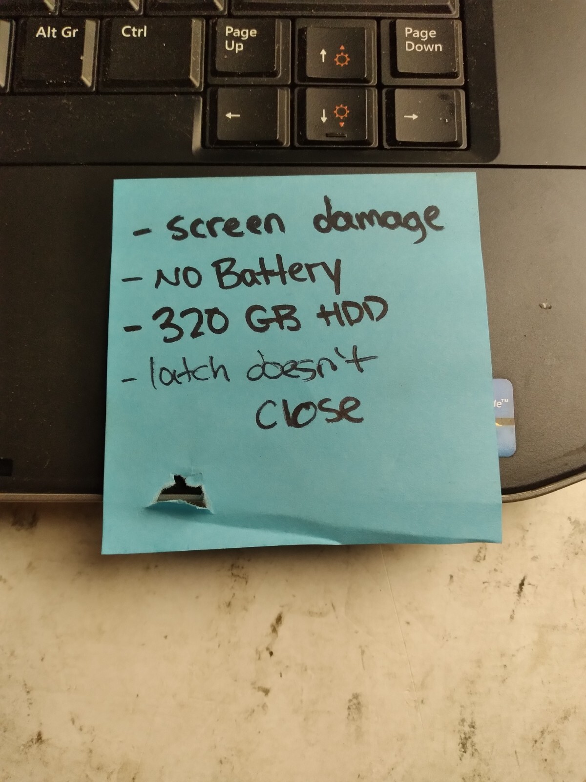 Dell Latitude E5430 w/i3-3120M, 4GB RAM, 320GB HDD, 14″ Laptop for Parts #2251