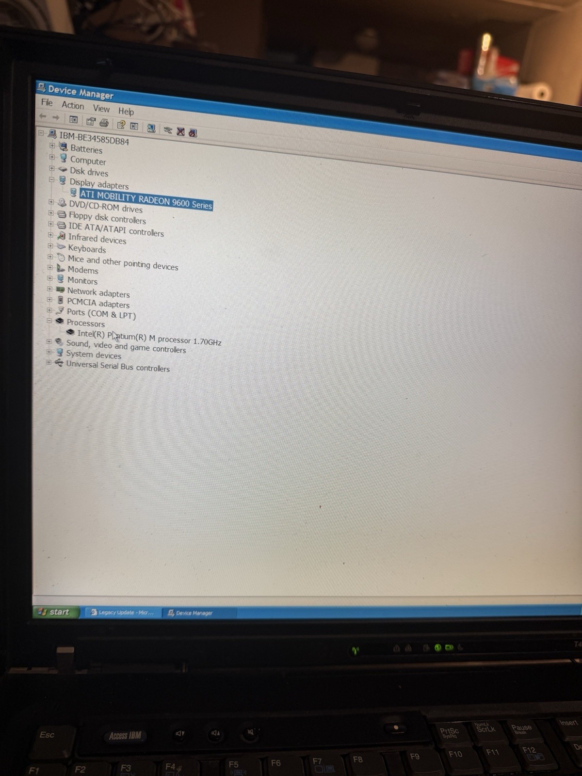 IBM ThinkPad T42 15 FlexView IPS Radeon 9600 Windows XP Retro Gaming Laptop