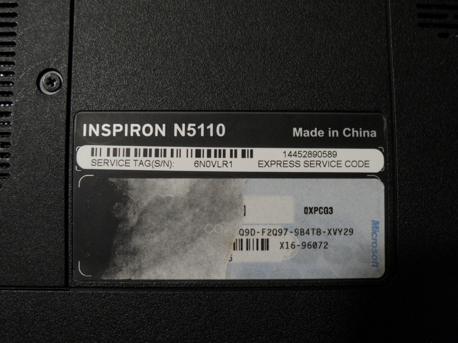 Dell Inspiron 15R N5110 Laptop 4 Parts Booted Windows 500GB Hard Drive Wiped *