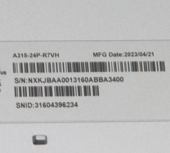 Acer Aspire 3 15 A315-24P 15.6″ AMD Ryzen 3 7320U 8GB RAM 128GB SSD