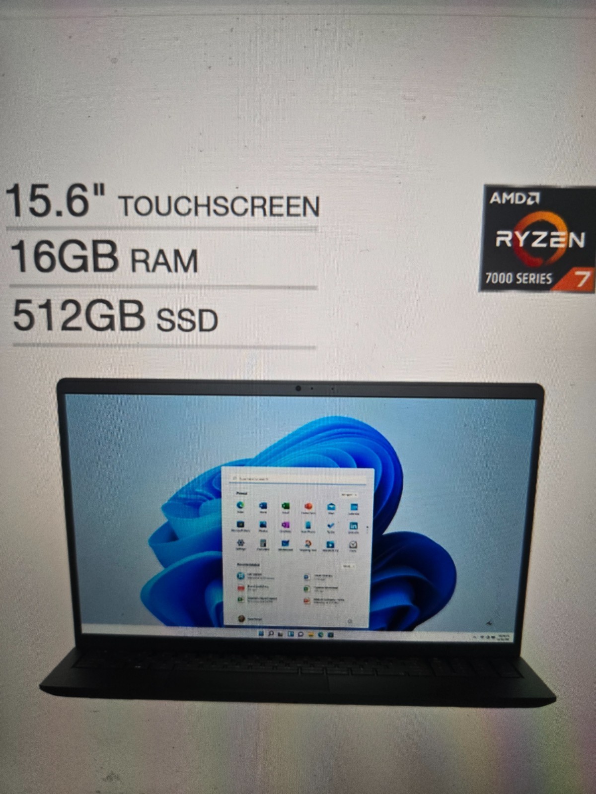 Dell Inspiron 15 3535 15.6″ Touchscreen AMD Ryzen 7 7730U 16GB 512GB SSD (NIB)