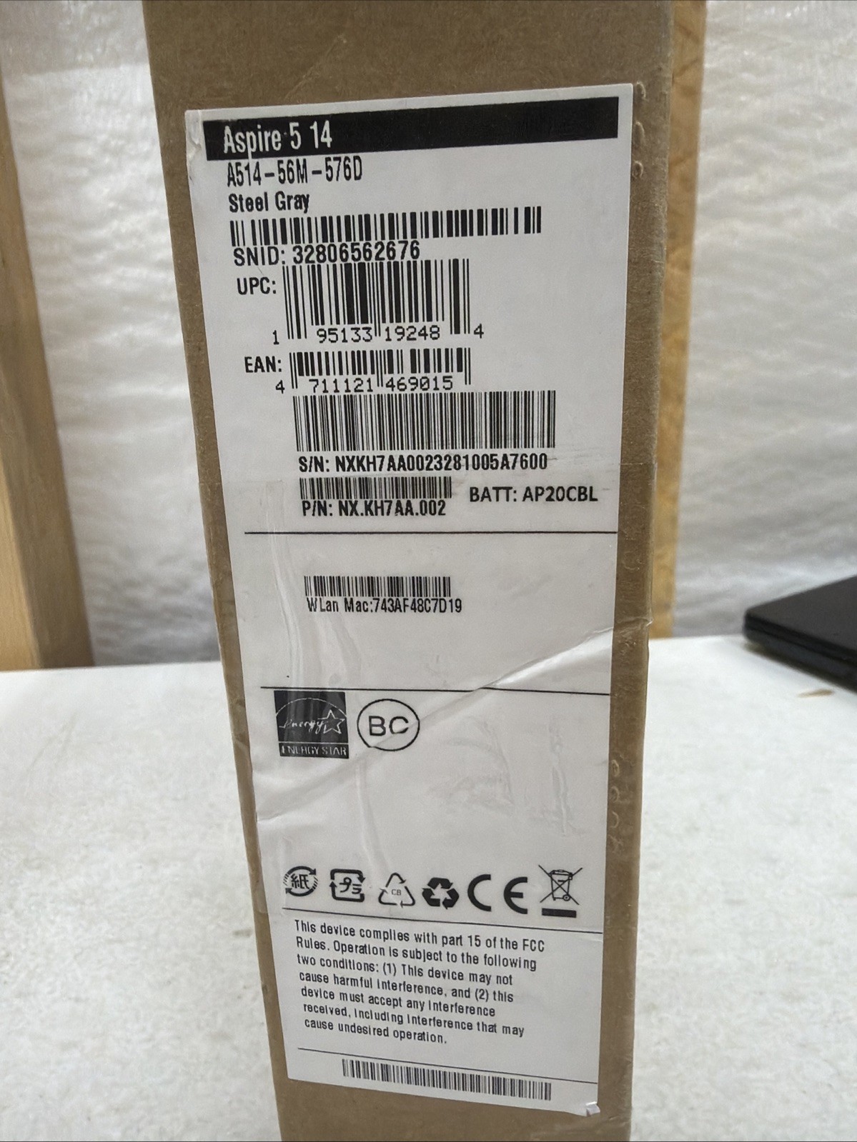 NEW Acer Aspire 5 14 Slim Laptop A514-56M-576D i5 Intel Iris Xe Graphics 512GB