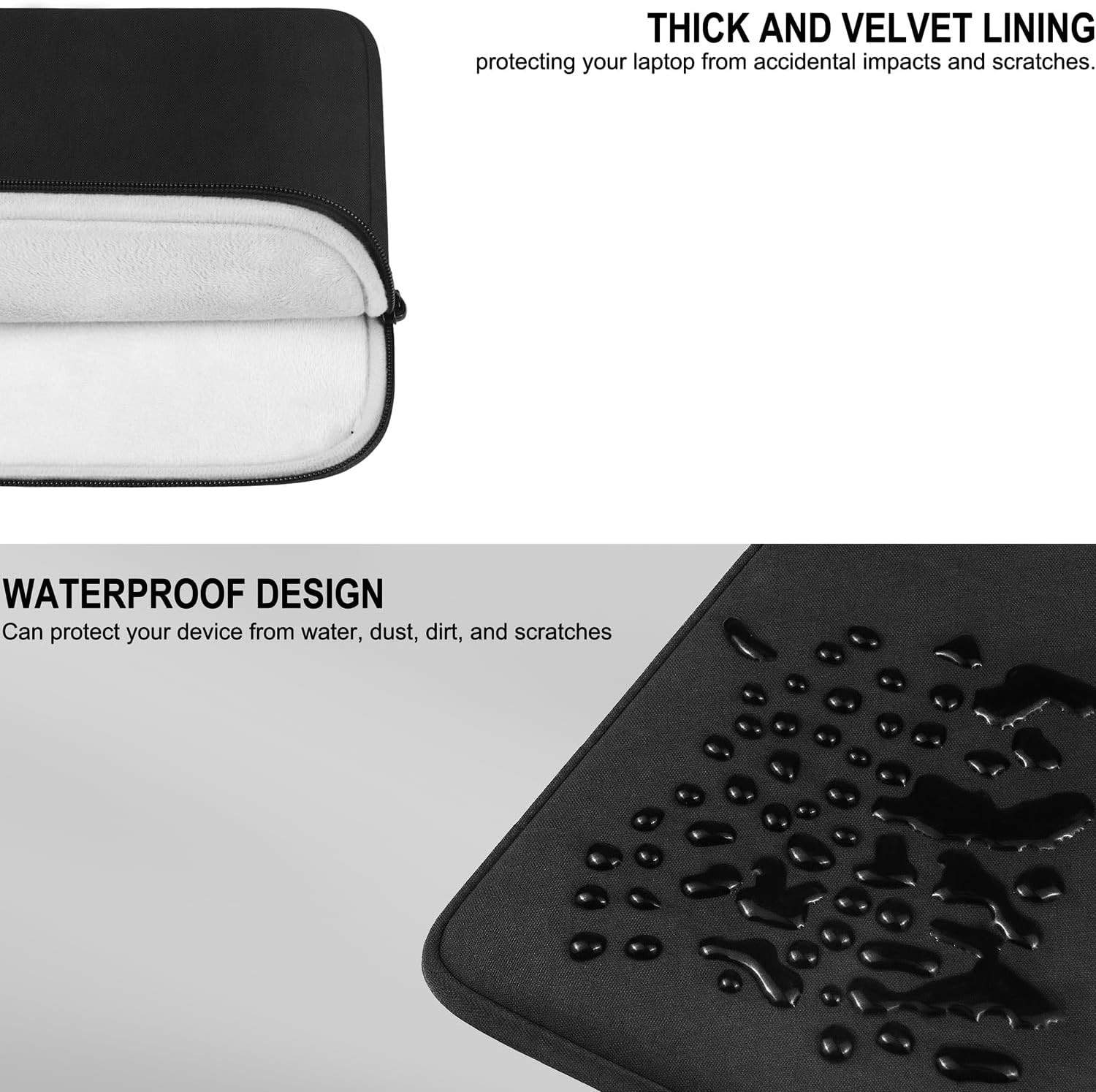 Laptop Case Sleeve 14 Inch, Shockproof Protective Cover for Lenovo, HP, Dell, As