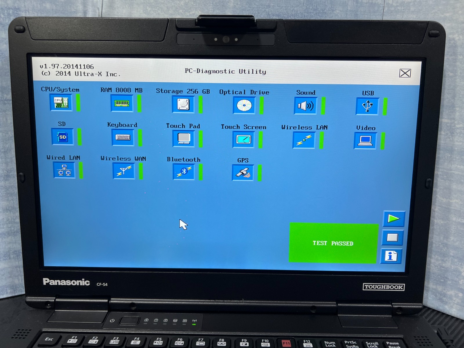 CF-54F9885KM, i5-6300U 2.40Ghz,8GB Mem,256GB SSD,Touchscreen,4G LTE,GPS, 3,650Hr