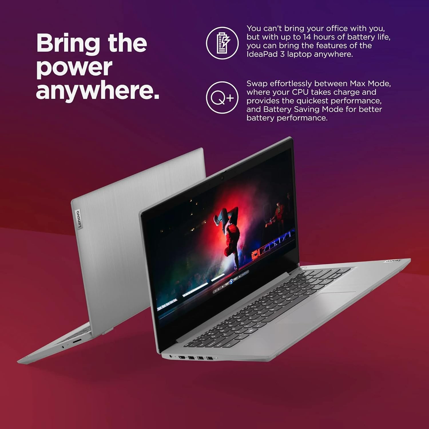 Lenovo IdeaPad 3i 14 Laptop Student and Business Intel i3-1115G4 8GB RAM, 256GB