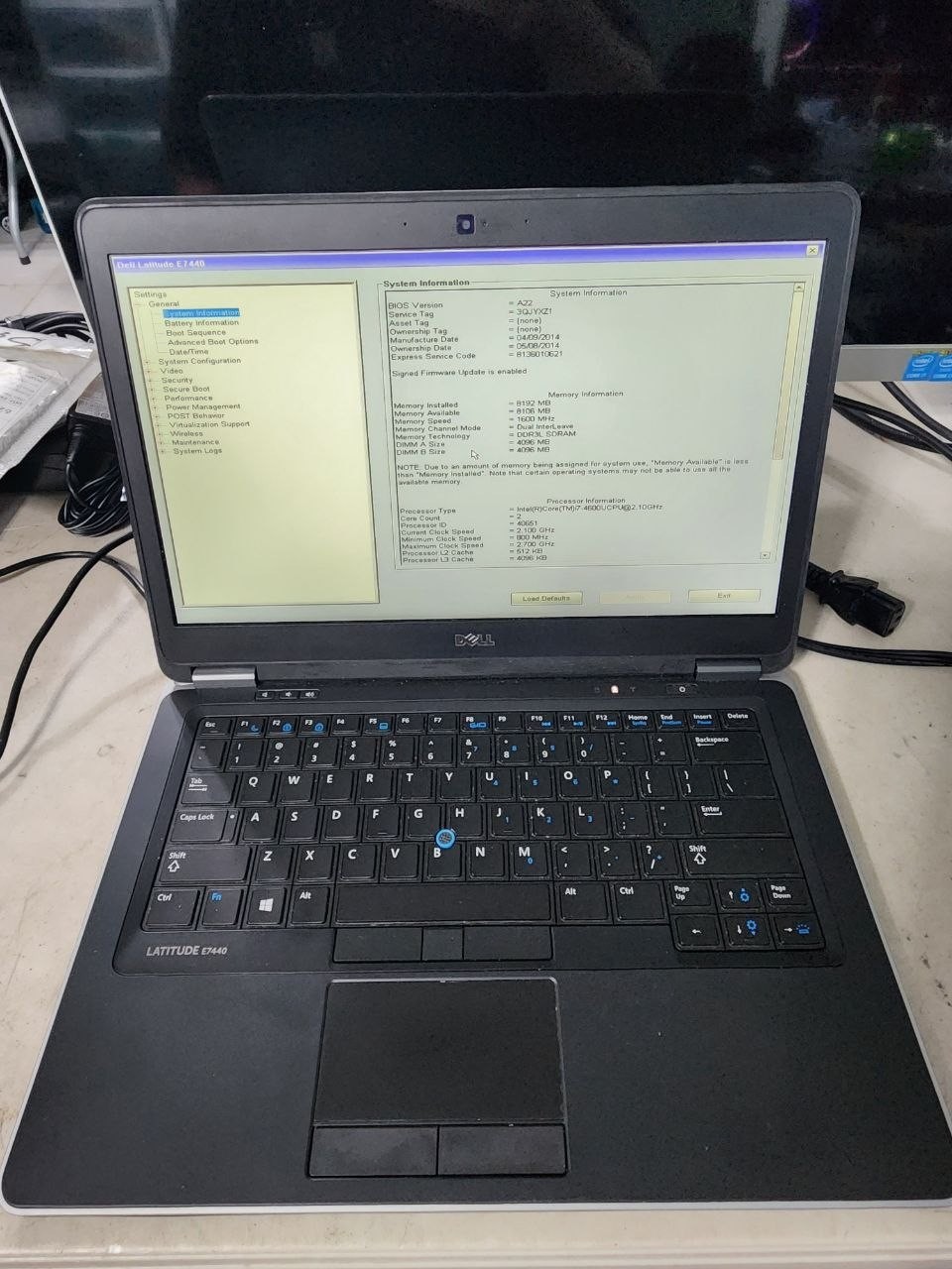 2x DELL Latitude E7440 i5 and i7 (NO OS or SSD/HDD)- 4GB RAM and 8GB LPV007