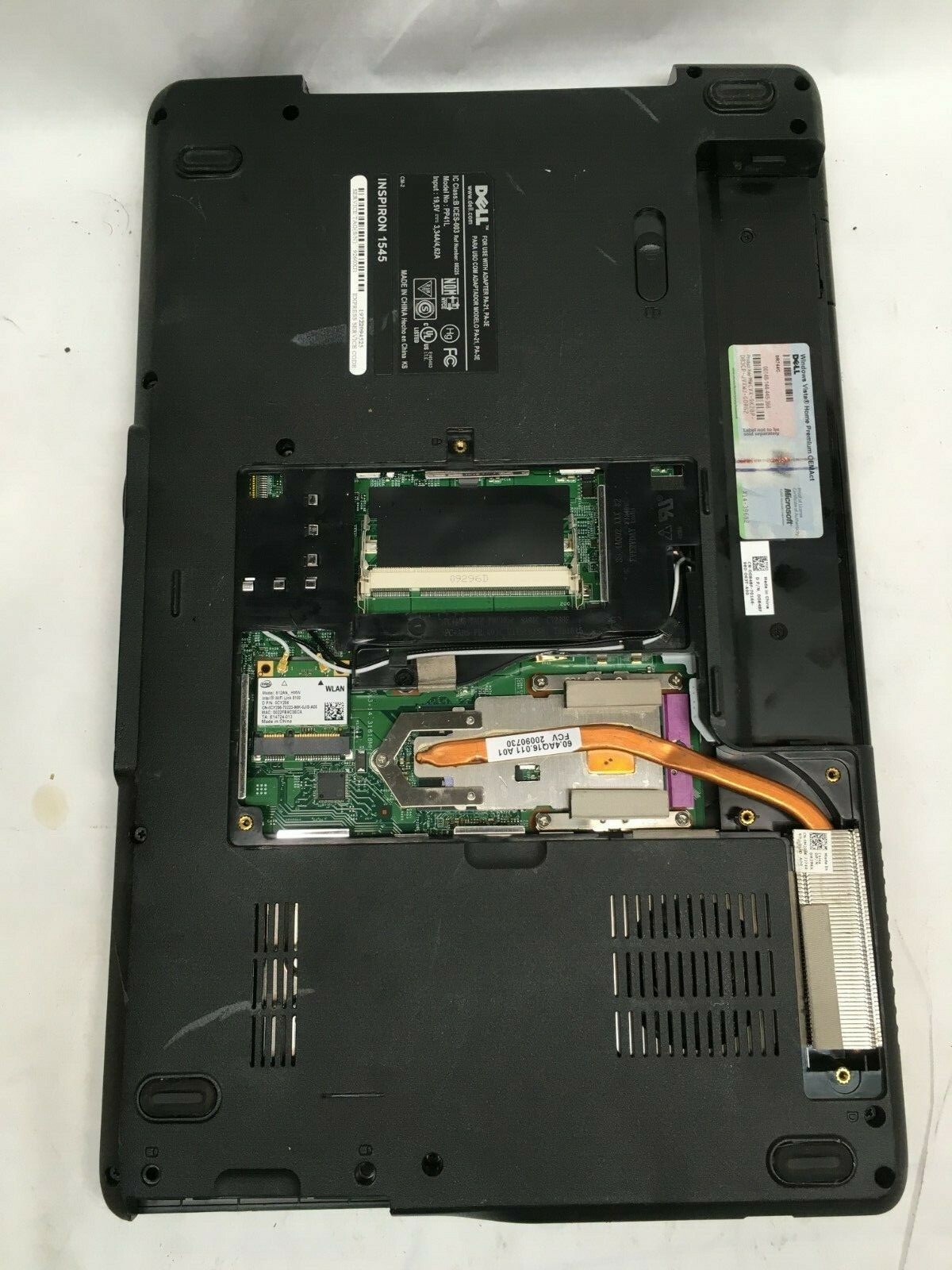 Dell Inspiron 1525 Core 2 duo Laptop For Parts Bad LCD No HDD/RAM/DVD/Battery JR