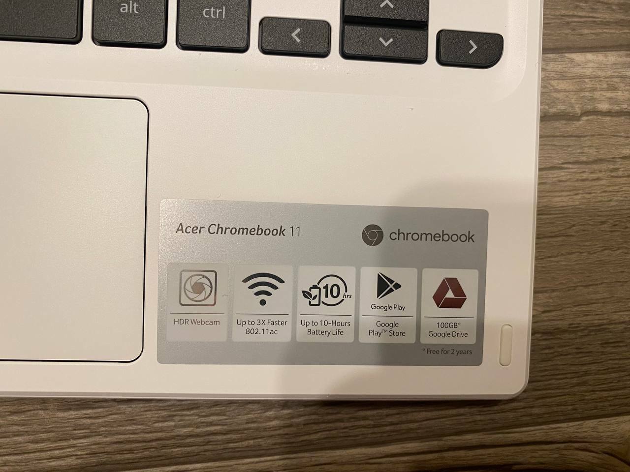 Acer Chromebook 11 Celeron N3060 11.6″ HD 4GB DDR3L 16GB Storage CB3-132-C4VV