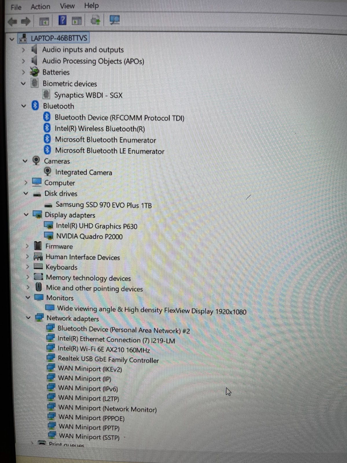 Lenovo ThinkPad P52 15.6″ 1920×1080 FHD Xeon E-2176M 32GB 1TB P2000 Wi-Fi 6E