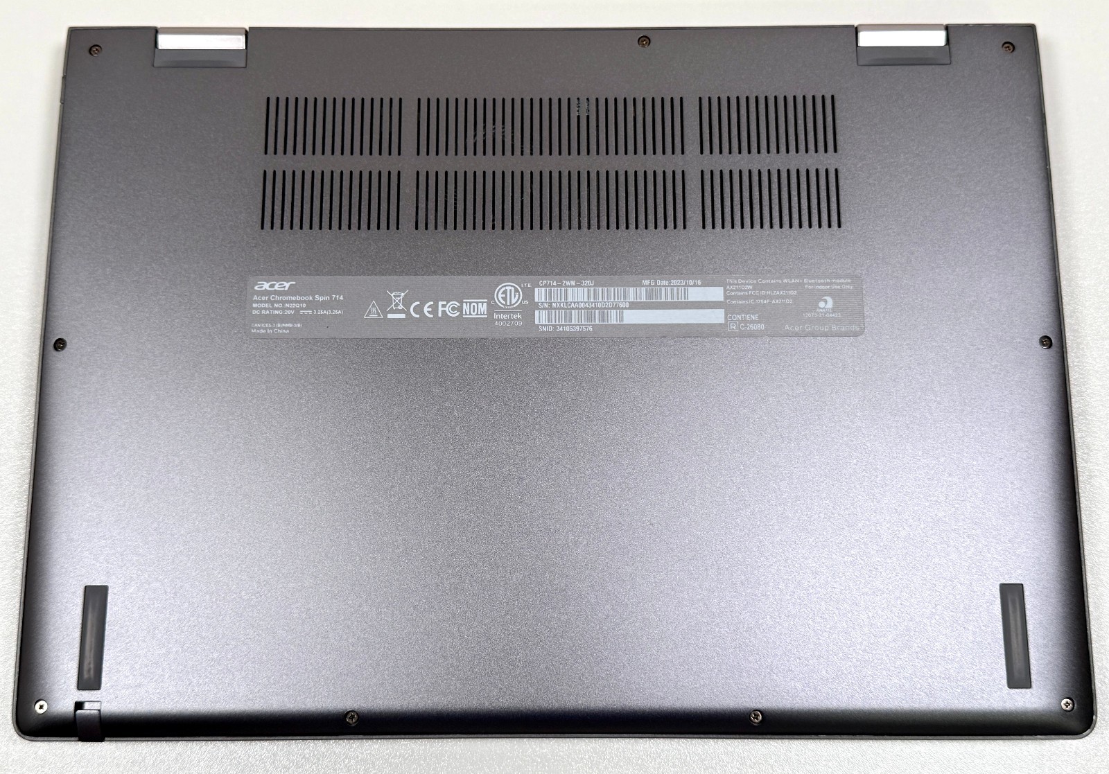 Acer Chromebook Spin 714 CP714-2WN-320J 14″ 1.2GHz i3-1315U 8GB RAM 256GB SSD