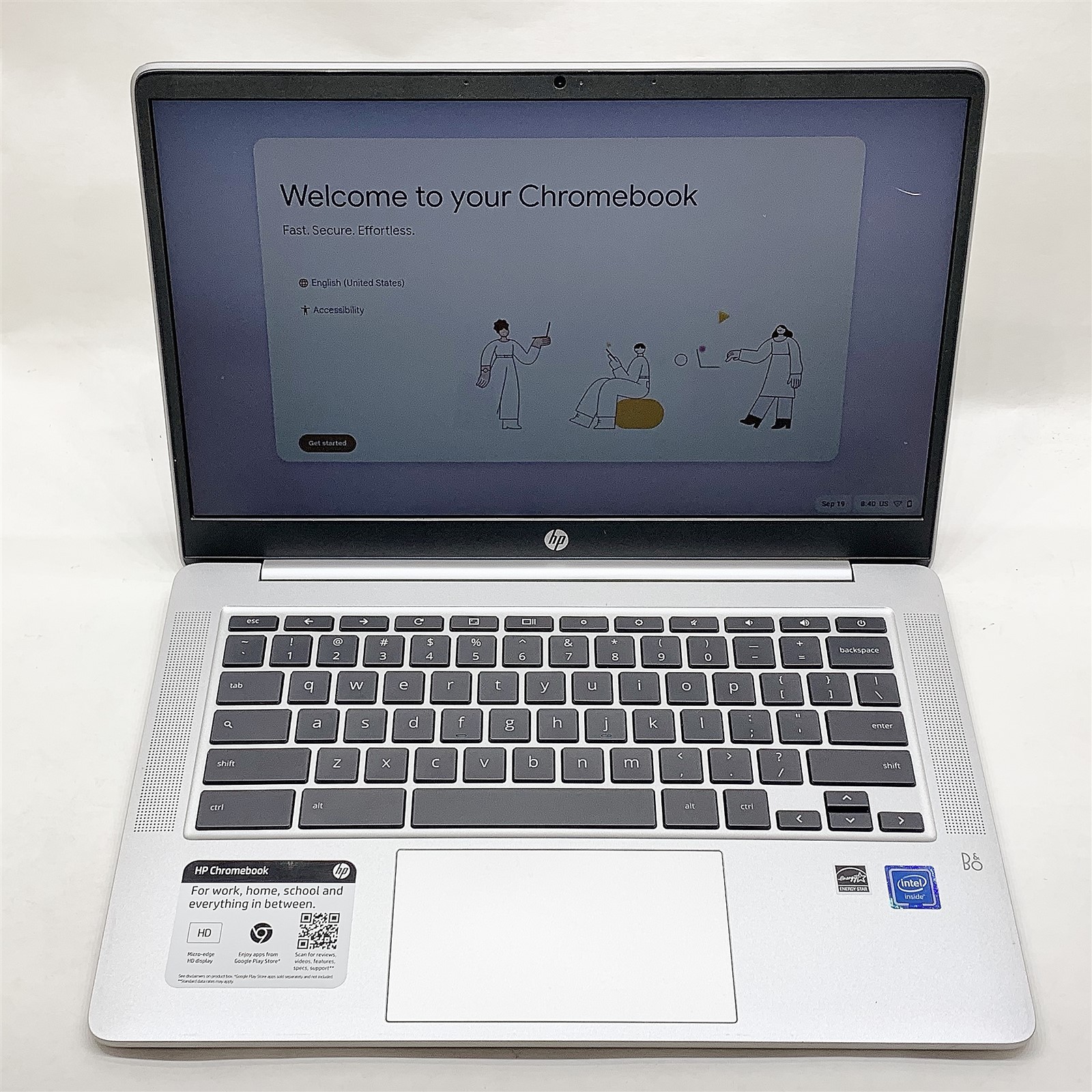 HP 14a-na0200nr ChromeBook Intel Celeron N4120 1.10GHZ 4GB RAM 64GB Chrome OS