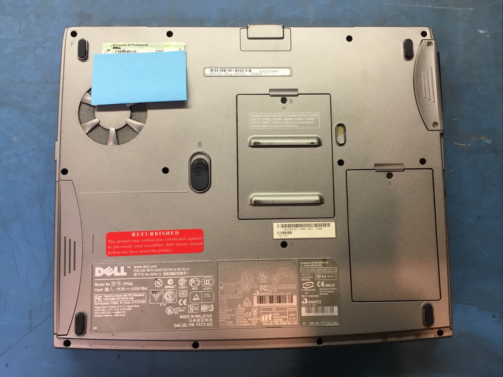 Dell Inspiron 1150 Laptop, Intel Celeron, 256MB RAM, Boots To BIOS, No HDD – J8