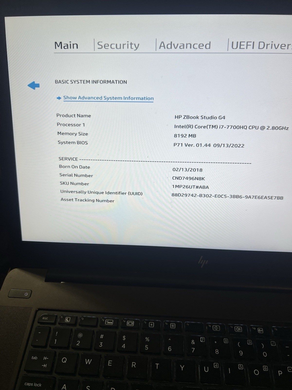 HP ZBook 15 G4 15.6″ i7-7700HQ 2.80GHz 512GB M.2 SSD 16GB Ram DDR4 Win 11 Pro