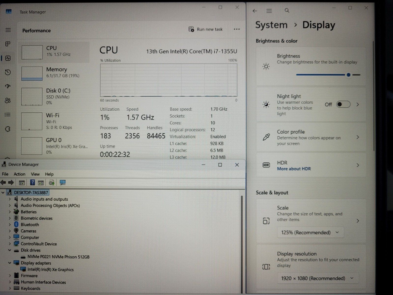 Dell Latitude 5540 15.6″ FHD Core i7-1355U 512GB NVMe SSD 32GB Win11P UWT 2026/9