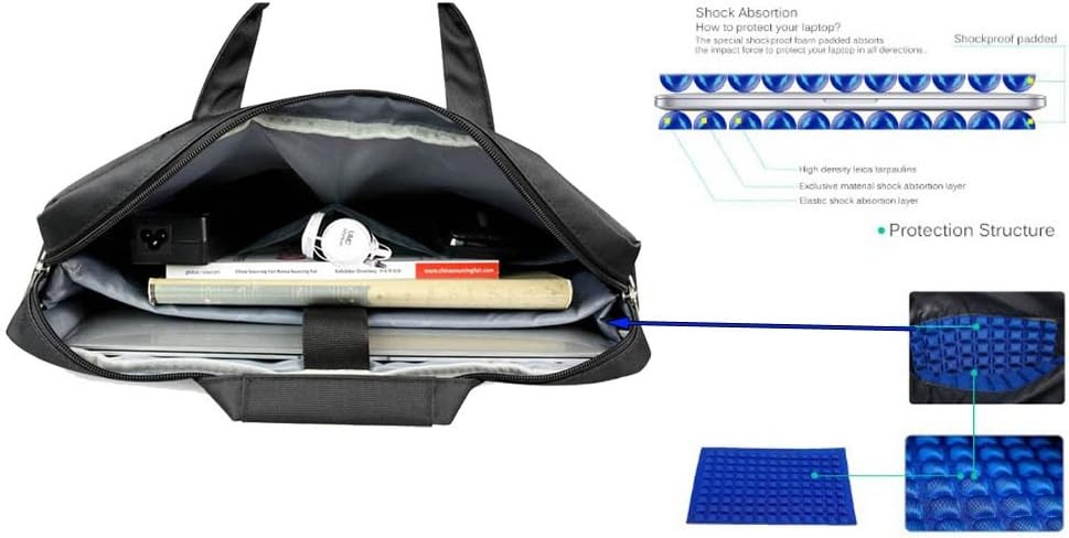 18.4 Inch Laptop Bag Nylon Waterproof with Shockproof Fit Up to 18 Inch Laptops