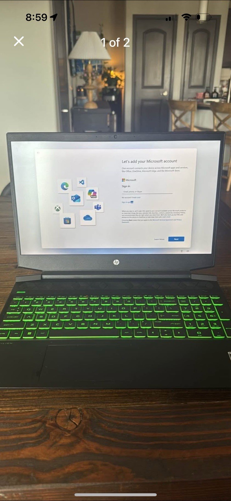 HP Pavilion 15.6 inch (256GB, Intel Core i5 9th Gen 2.40GHz, 8GB) Gaming Laptop