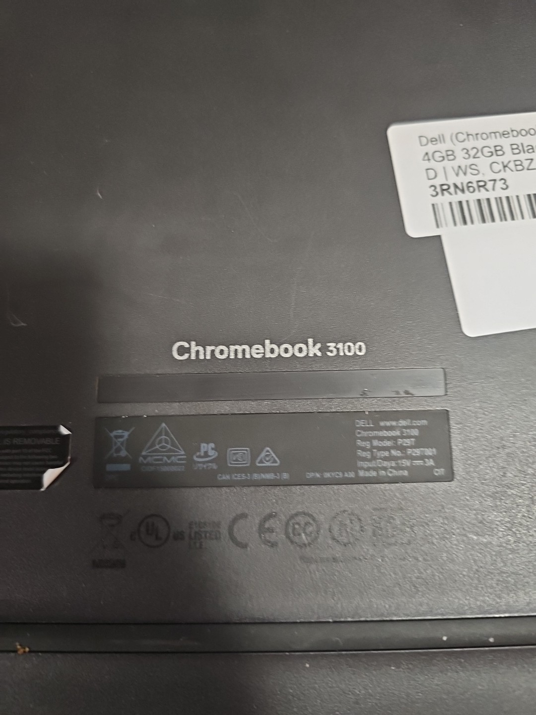Dell Chromebook 11 3100 11.6″ (32GB eMMC Intel Celeron N4020 1.1GHz 4GB) Laptop