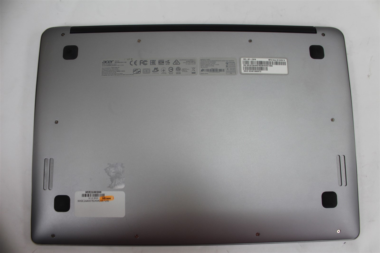 Acer Chromebook 14 CB3-431 14″ FHD Celeron N3160 1.6GHz 4GB RAM 32GB eMMC