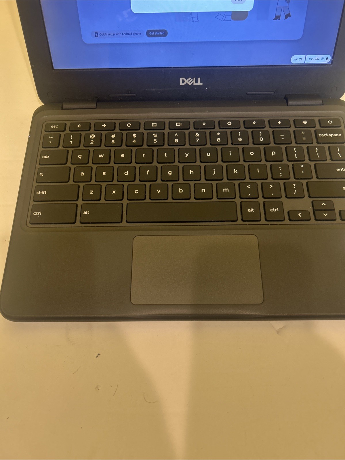 Dell Chromebook 3100 Touchscreen Bezel details Tested Working No Charger