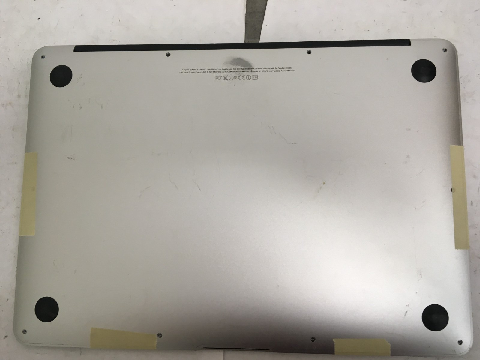 APPLE MacBook Air 13 inch 5.2 Mid 2012, 13 inch used laptop for parts/repair