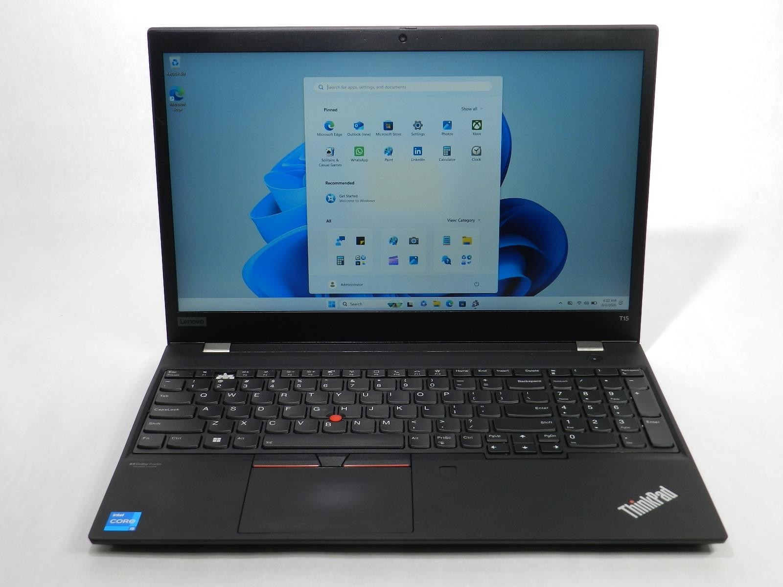 LENOVO THINKPAD T15 GEN 2 | i5-1135G7 | 256GB SSD | 8GB | WIN11PRO | SEE DESCR.