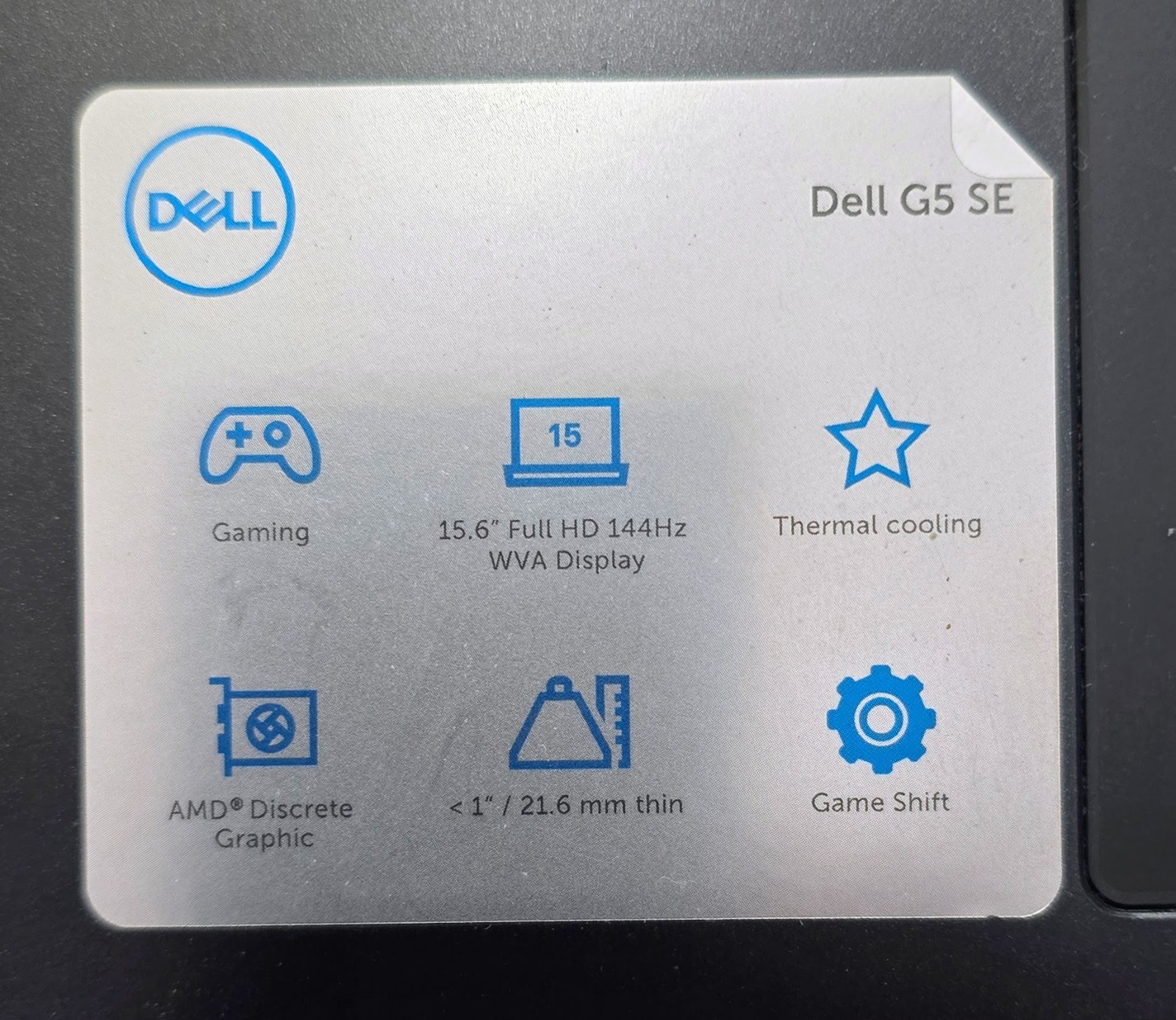 Dell G5 S 15.6″ Windows 11 Laptop, Silver, Ryzen 7 4800H,RX5600M, 8Gram,M.2 500g