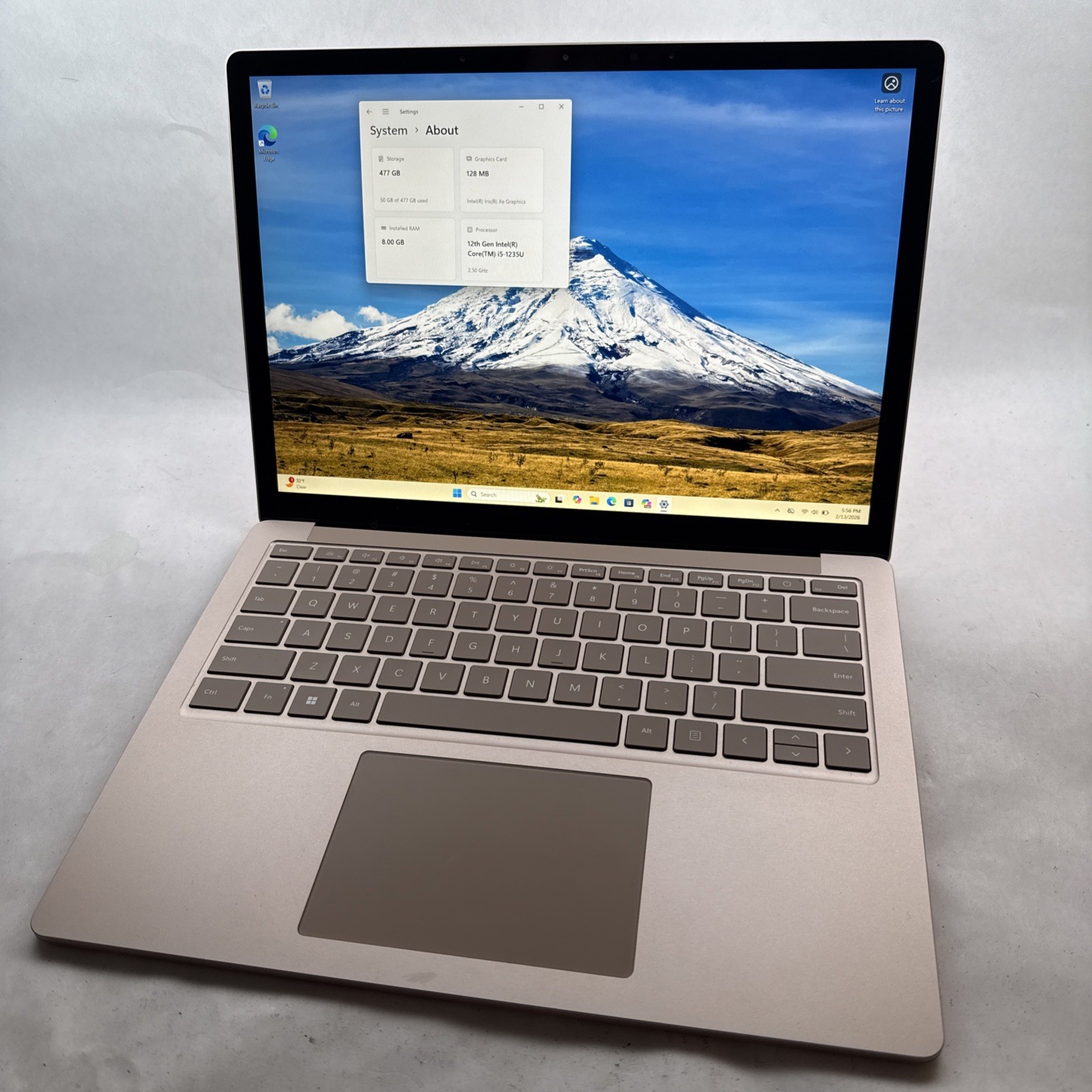 Microsoft Surface Laptop 5 13″ i5-1235U 8GB RAM 512GB SSD W11 Sandstone READ