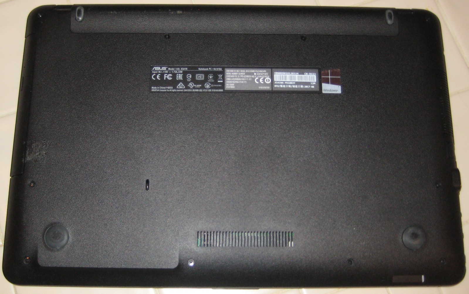 Asus Sonic Master X541N, Pentium N4200@1.1GHz, 8GB RAM, 240 GB SSD, Win 10 Home