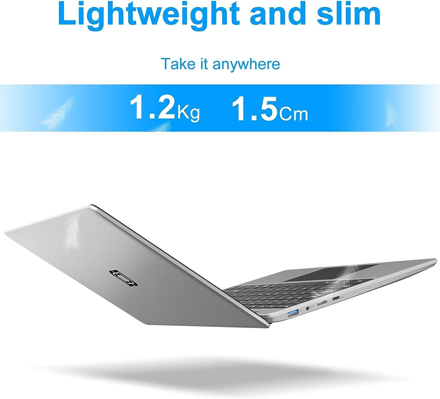 Jumper Windows 11 Laptop, 14” FHD IPS Display, 256GB SSD 12GB RAM Intel N4100