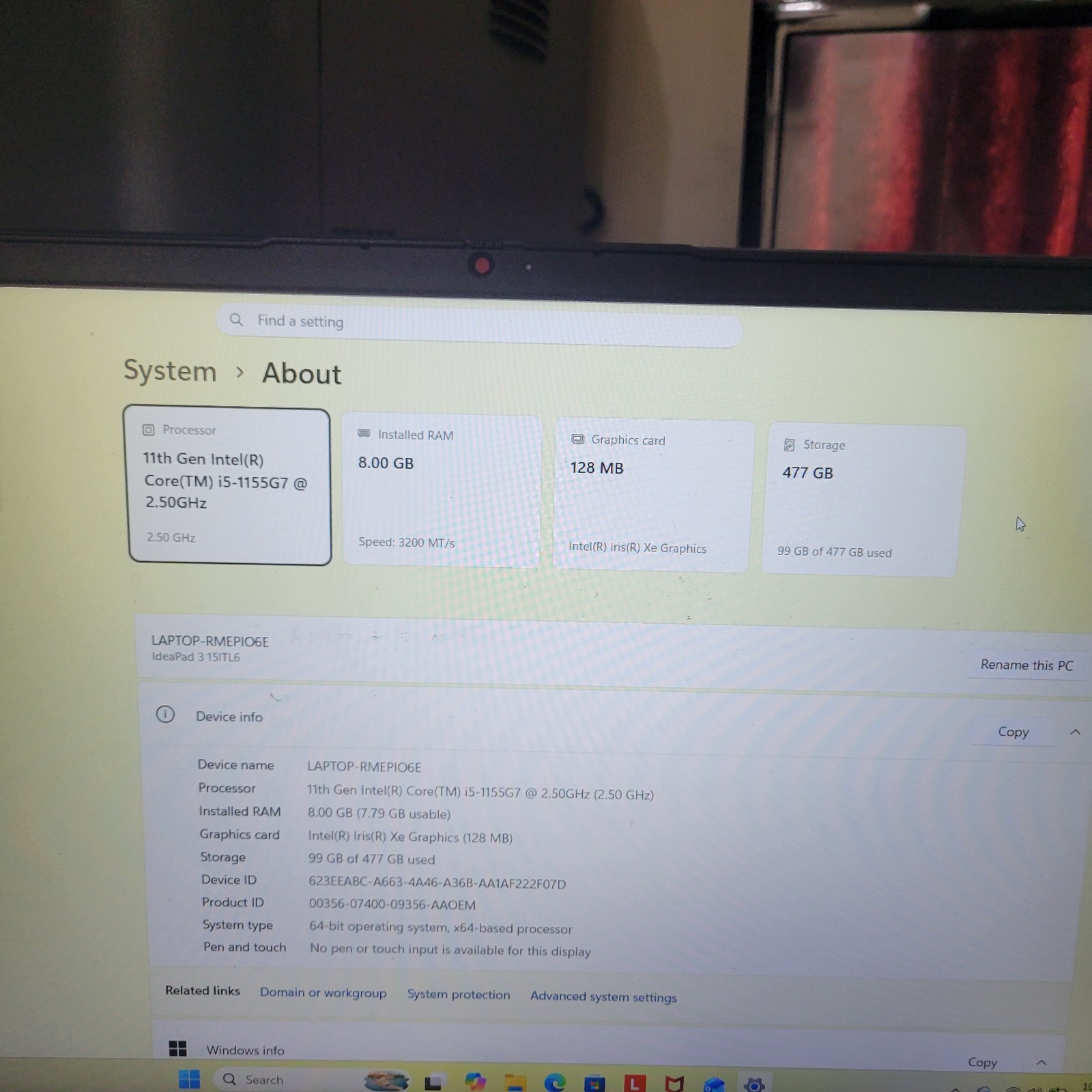 Lenovo IdeaPad 3 15ITL6 15″ 8GB 512GB, Abyss Blue