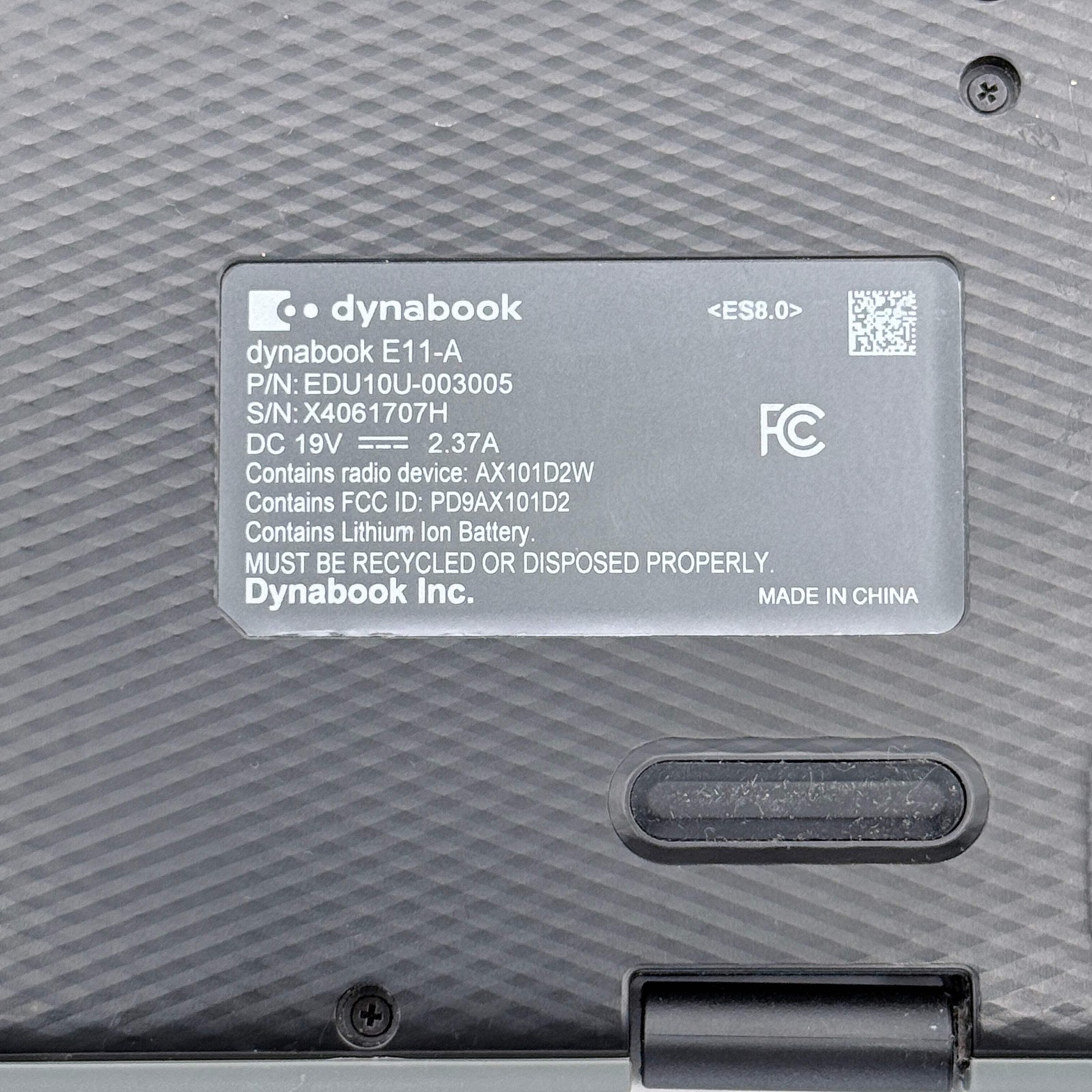 Dynabook E11-A 12″ Celeron N100 4GB RAM 128GB Black