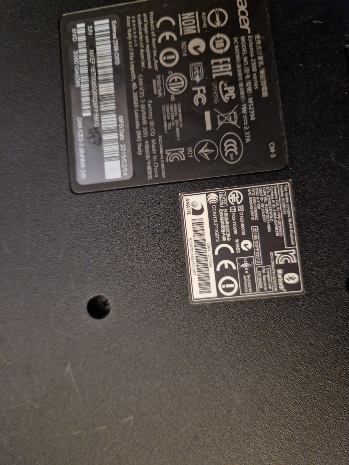 Acer Extensa 2508 Series 15″ Personal Computer PC Laptop