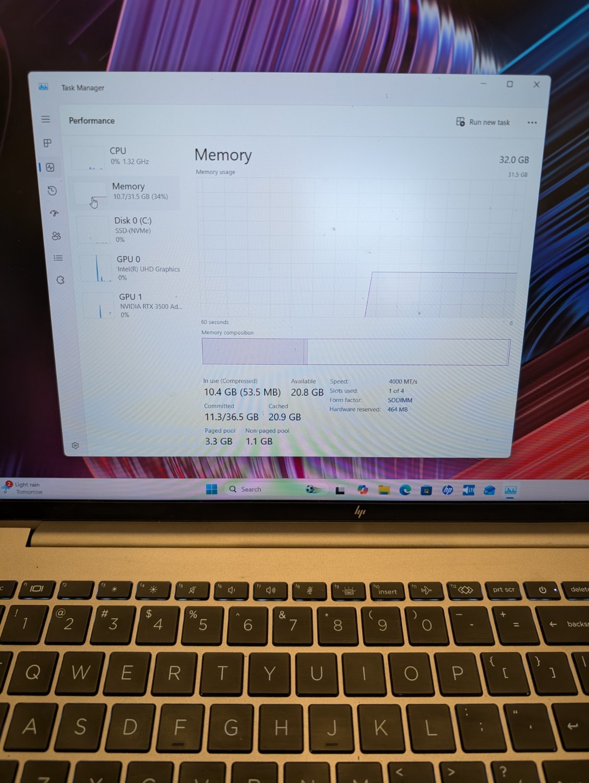 HP Zbook Fury 16 G11 32GB 1TB Intel i9 13th Gen Nvidia RTX 3500 Ada