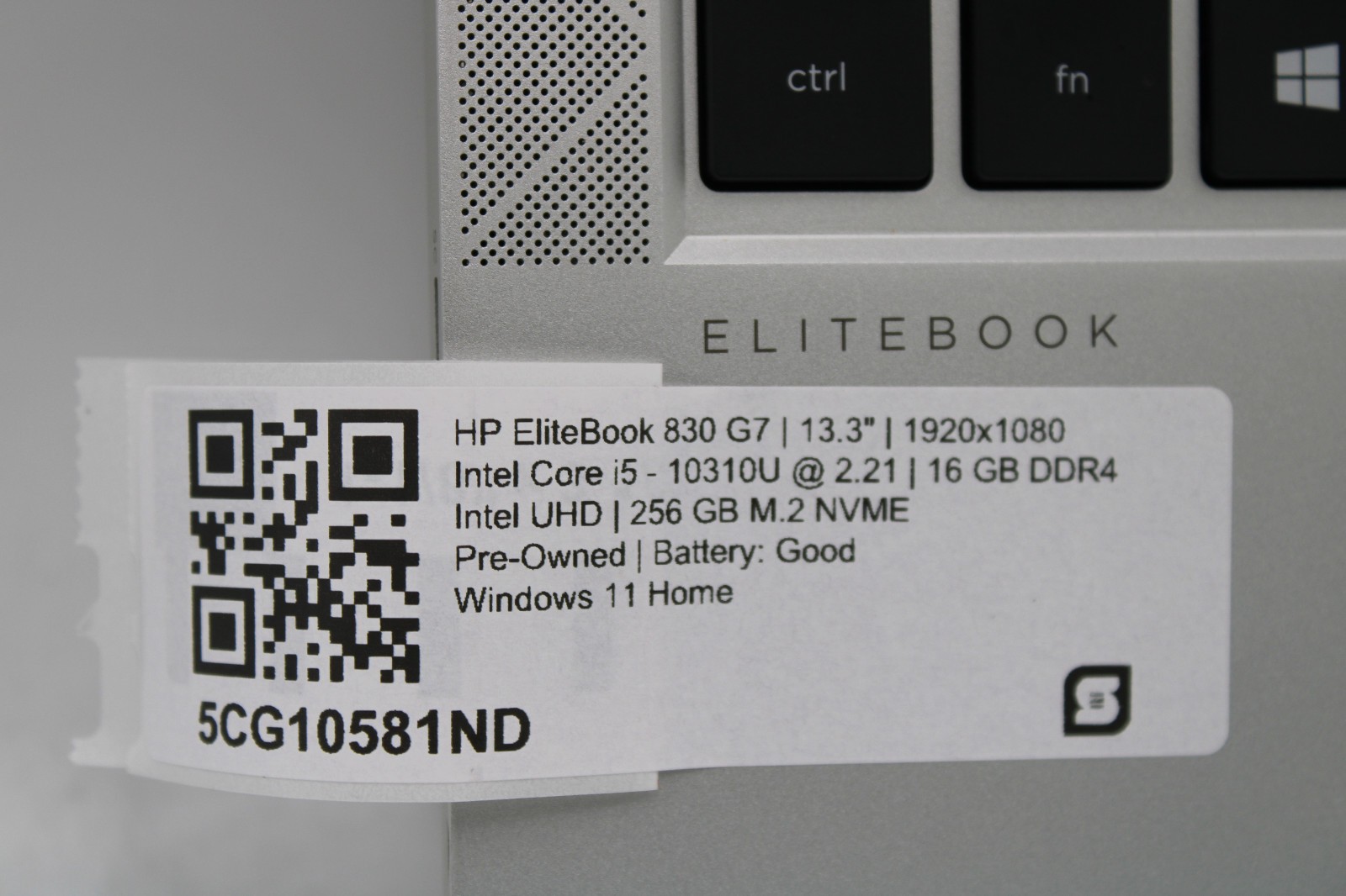 HP EliteBook 830 G7 _ i5-10310U @ 1.7 _ 16GB RAM _ 256GB SSD _ Win11H