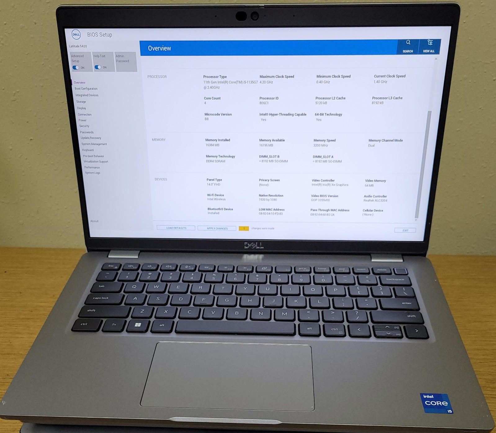 (Lot of 4) Dell Latitude 5420 i5-1135G7 2.40GHz 16GB DDR4 No OS/SSD/HDD