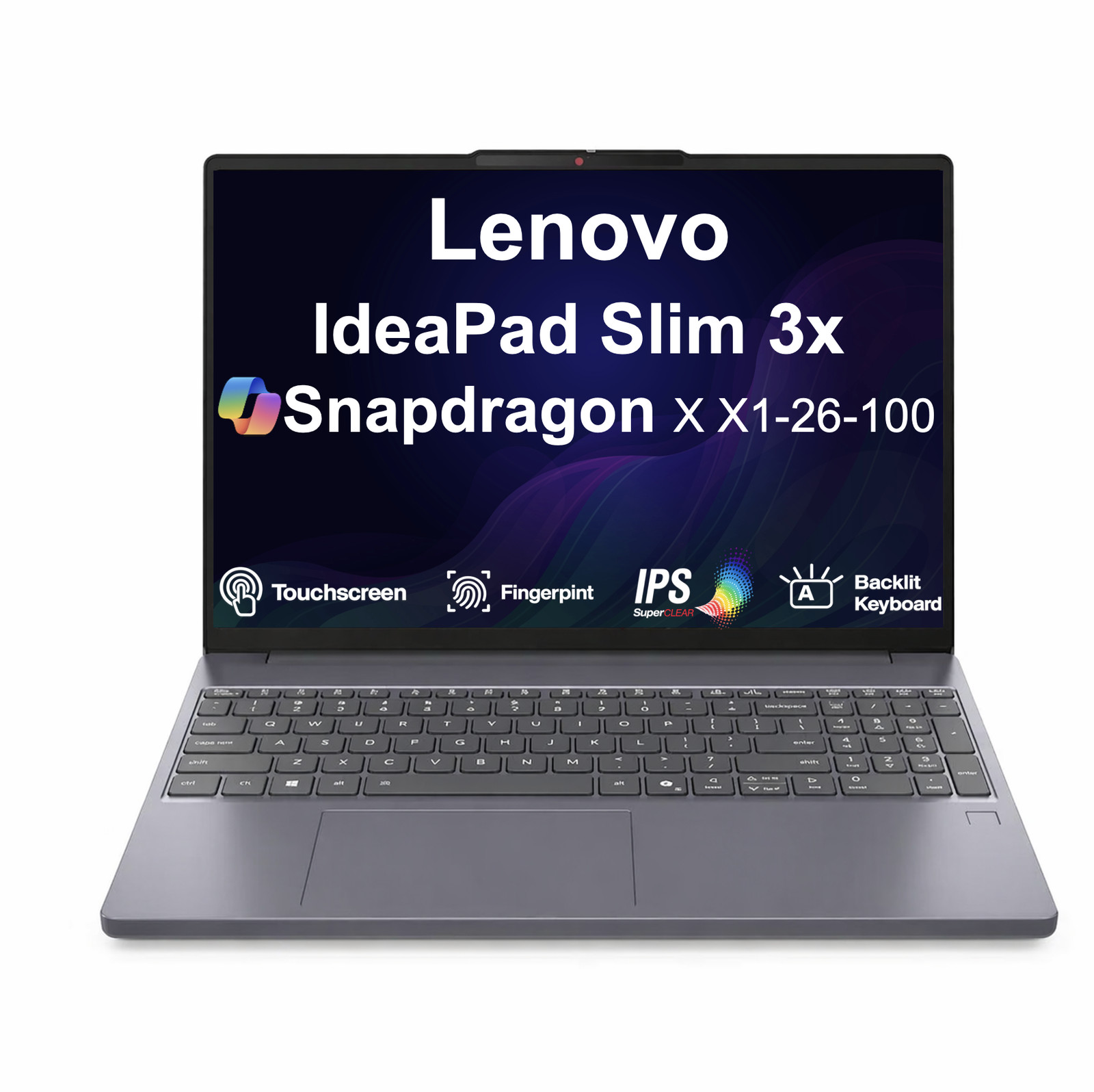 Lenovo IdeaPad 15.3″ 1920×1200 Snapdragon X X1-26-100 16GB 1TB SSD Win 11 Pro
