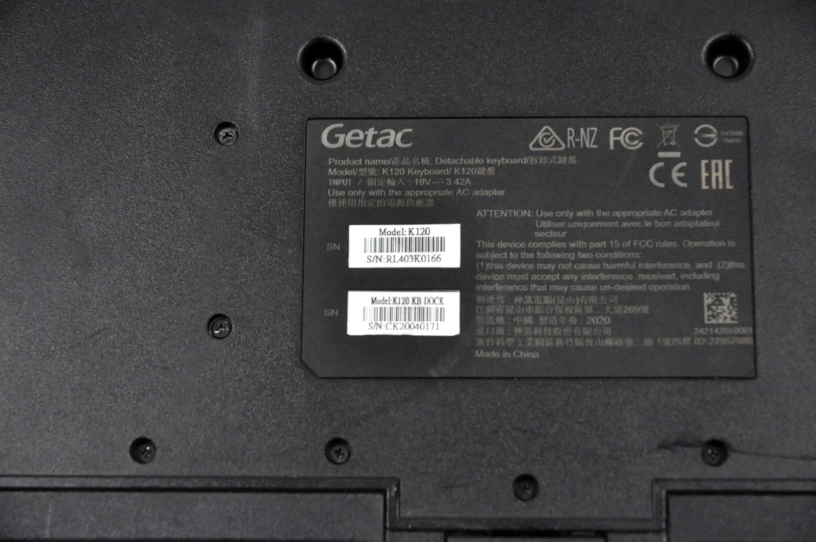 (Quantity) Getac K120 Rugged Tablet Laptop i5-8350U 16GB RAM 500GB SSD #1333